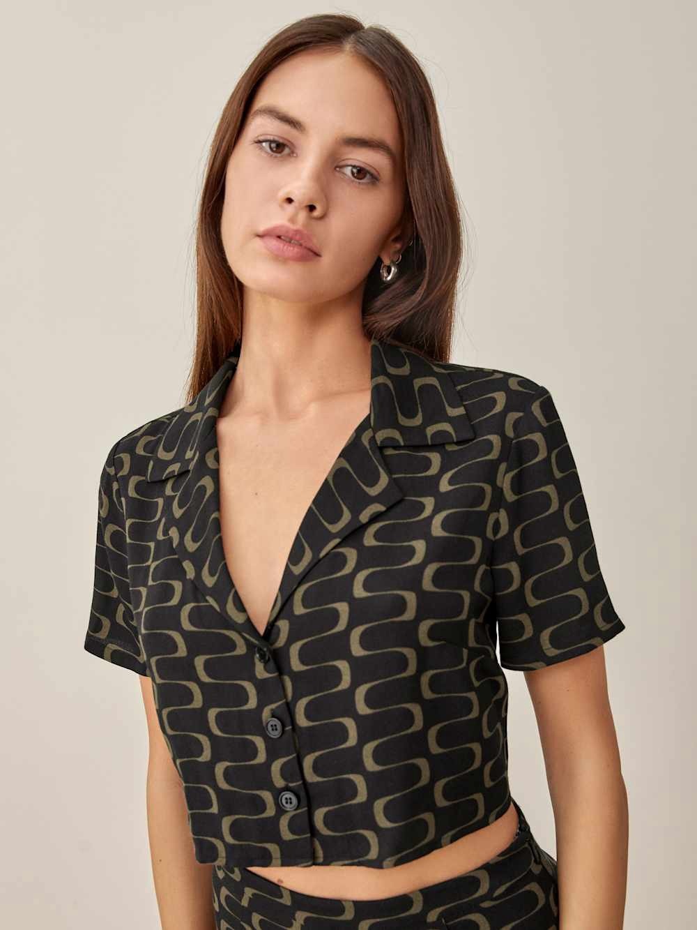 Reformation Noah Button Down Shirt